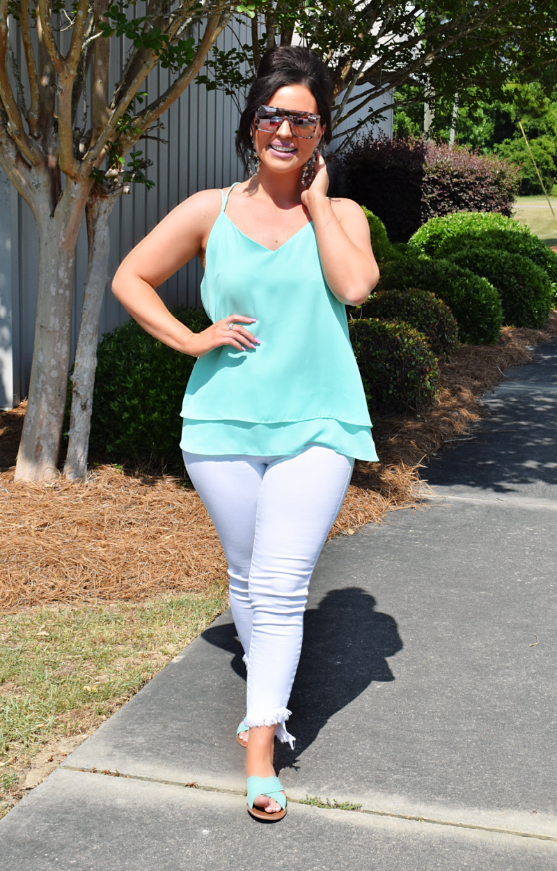 Graciously Yours Top - Mint