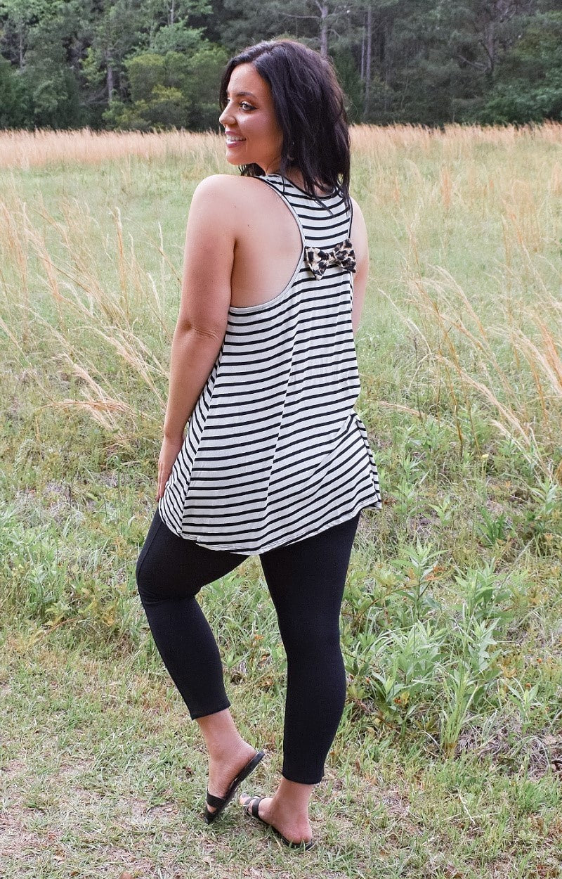 Load image into Gallery viewer, Burst Your Bubble Striped Top - Ivory/Black