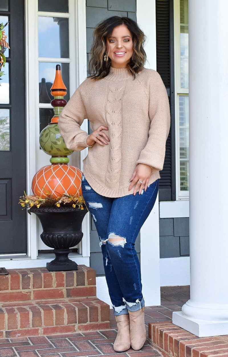 Load image into Gallery viewer, A Weekend Away Sweater - Mocha