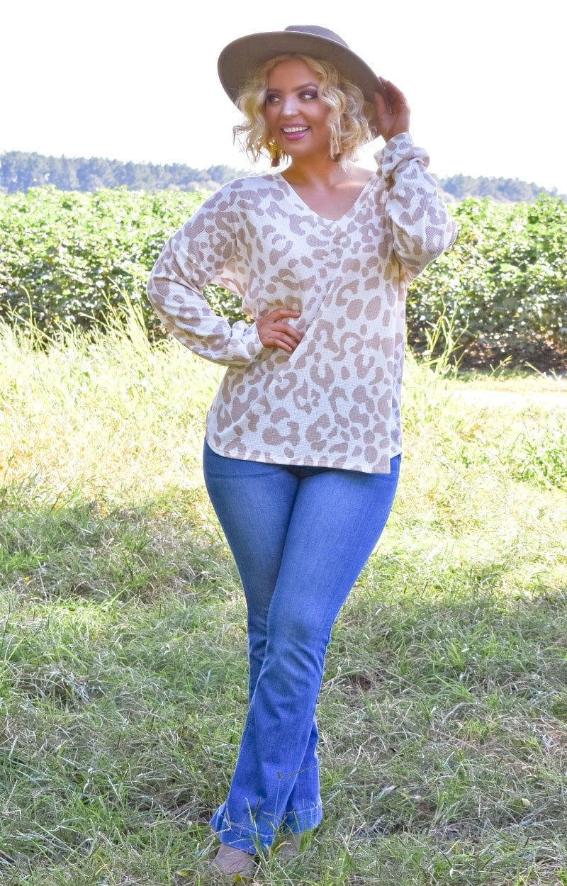 The Time Is Right Leopard Print Pullover