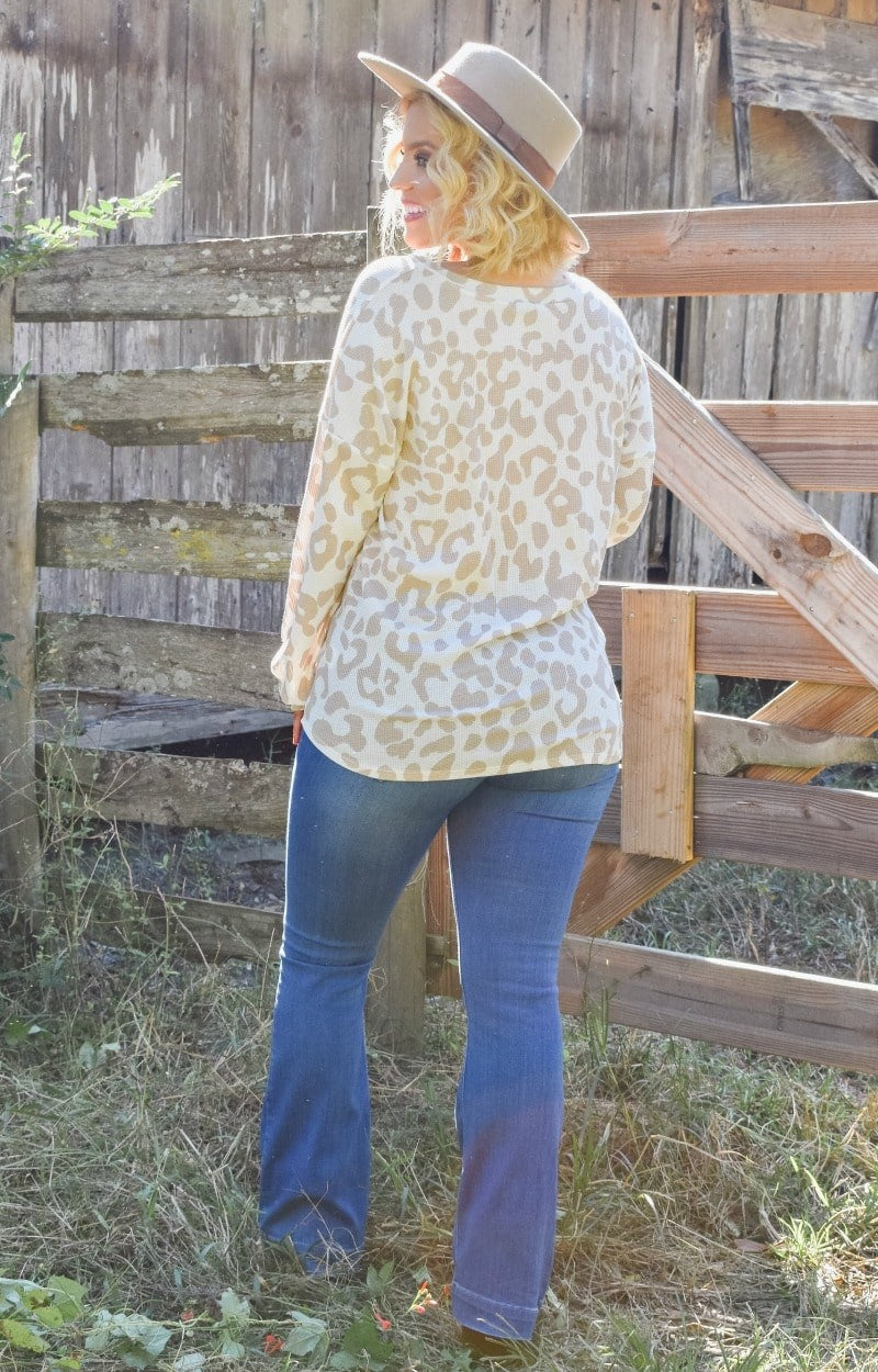 Load image into Gallery viewer, The Time Is Right Leopard Print Pullover