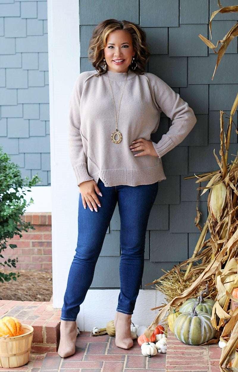 Load image into Gallery viewer, Out &amp; About Sweater - Mocha