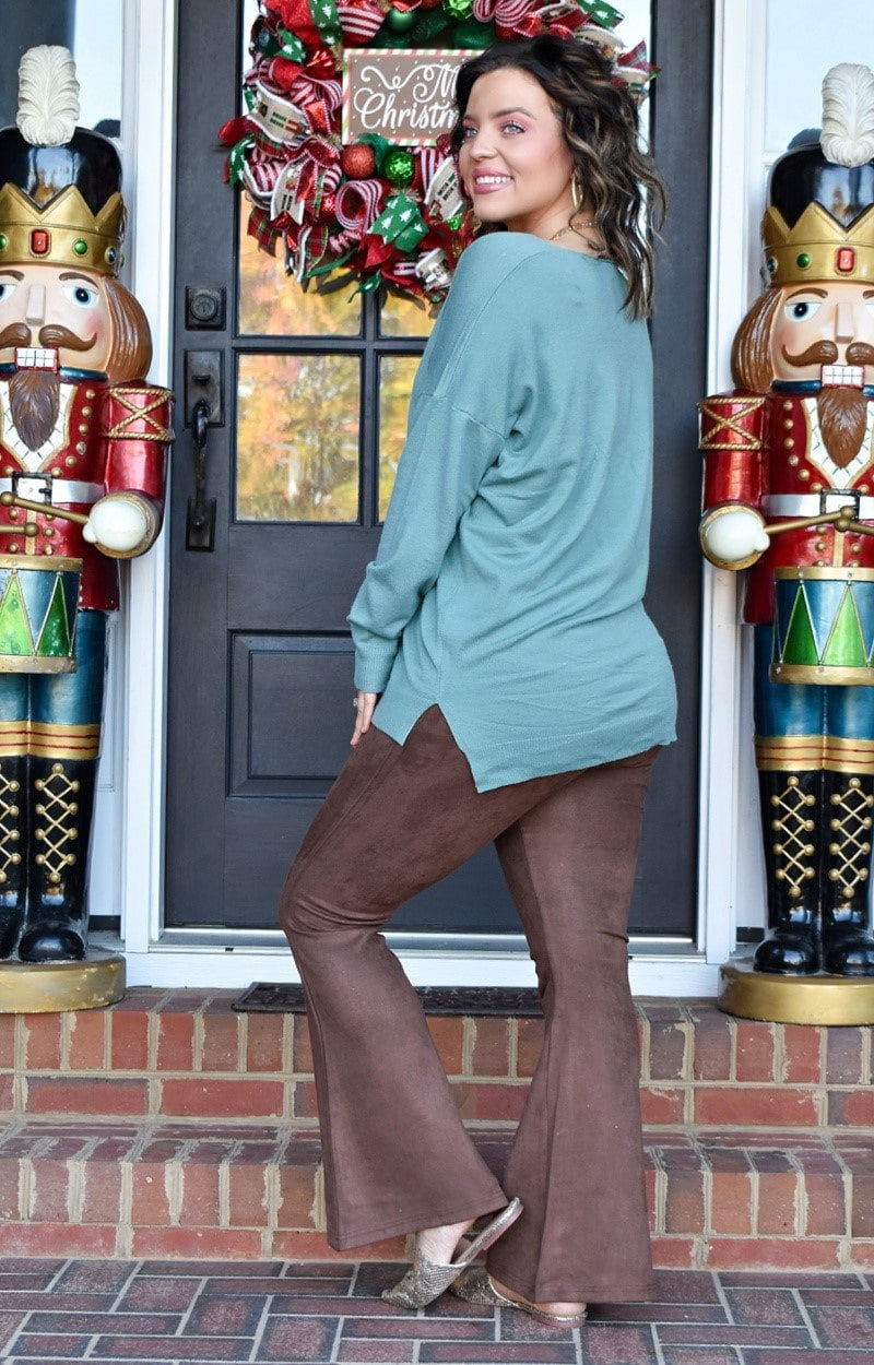 Load image into Gallery viewer, Not Waiting Around Oversized Sweater - Dusty Mint