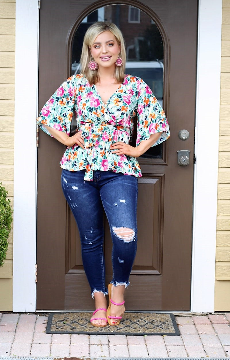 Load image into Gallery viewer, Enchanted Gardens Floral Top - Multi