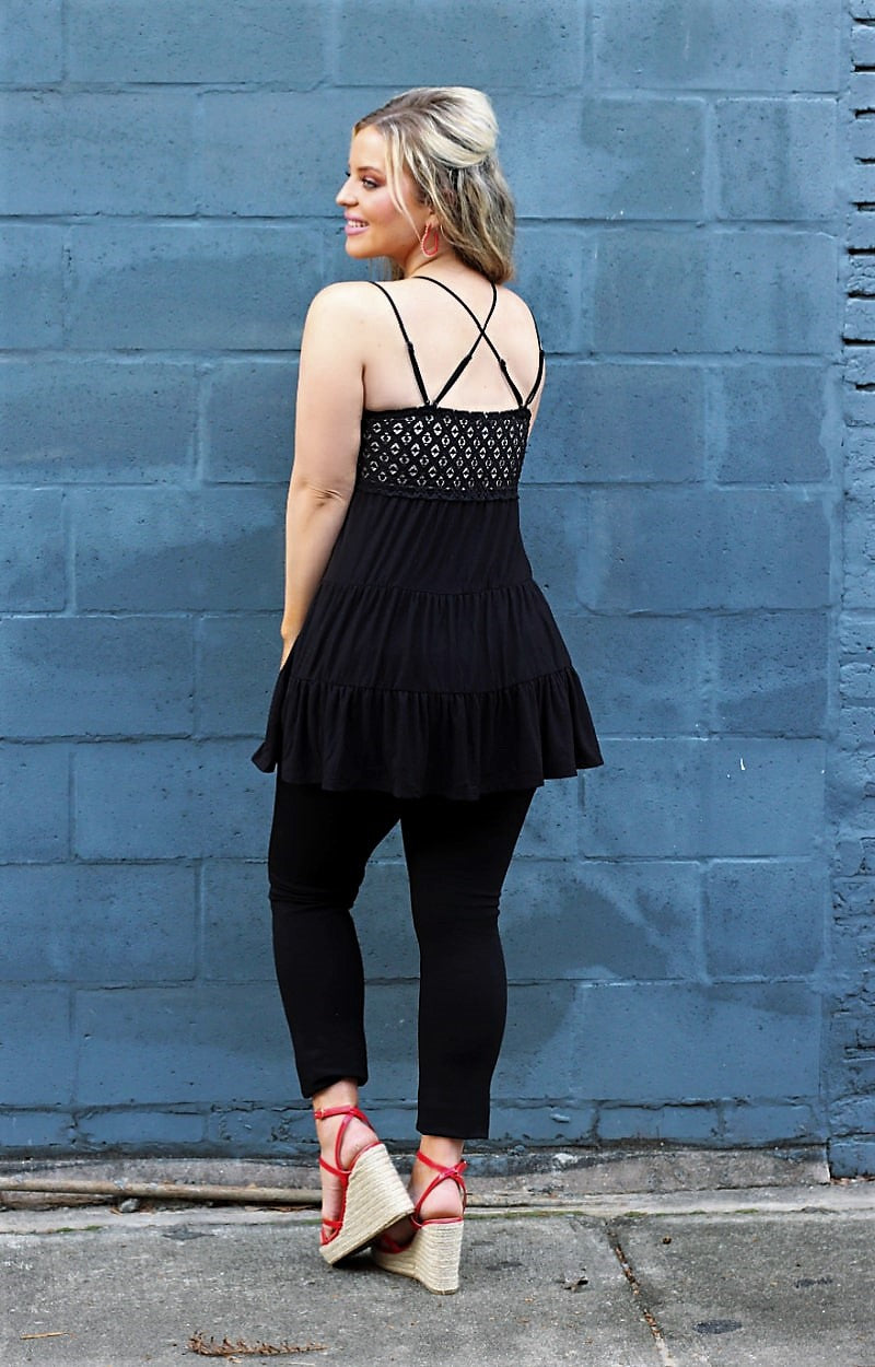 Load image into Gallery viewer, Have Hope Lace Top - Black