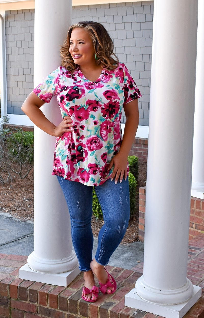 Sweet Miracles Floral Top - Multi