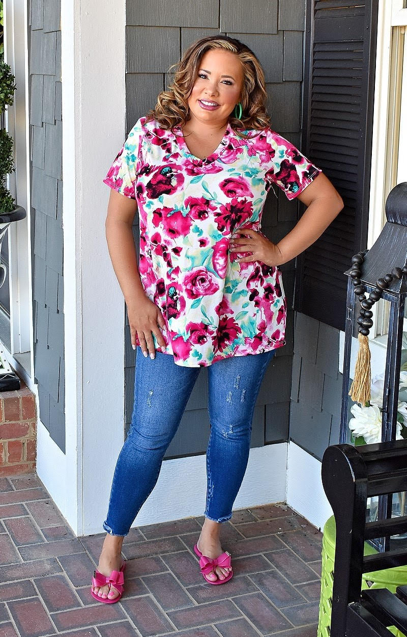 Sweet Miracles Floral Top - Multi