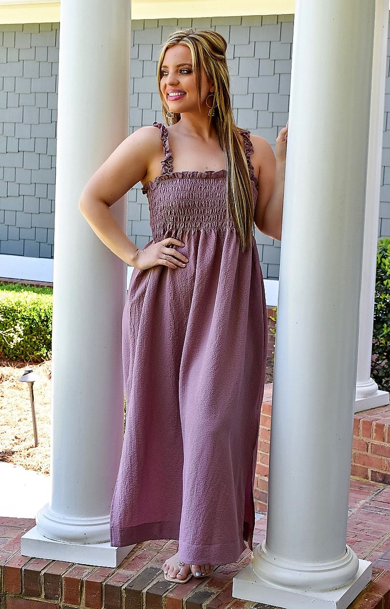 Load image into Gallery viewer, Heat Of The Moment Maxi Dress - Dark Mauve