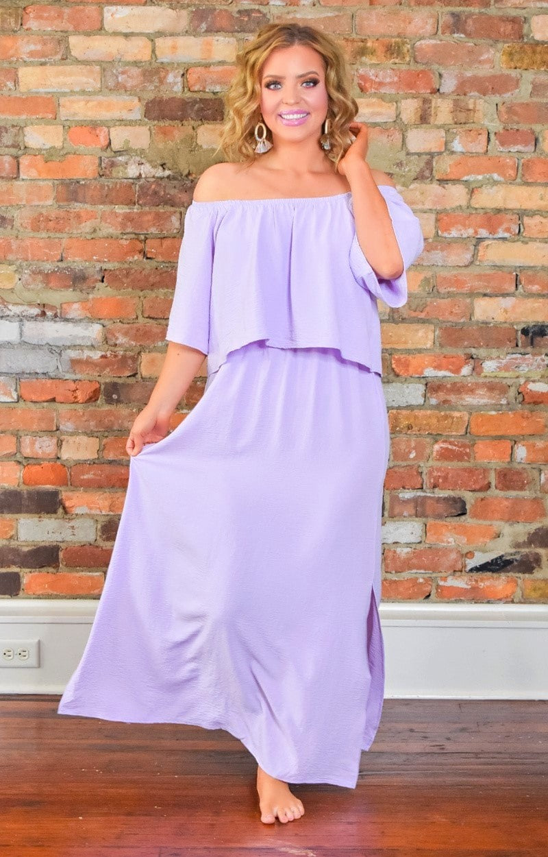 Hold My Heart Maxi Dress - Lavender