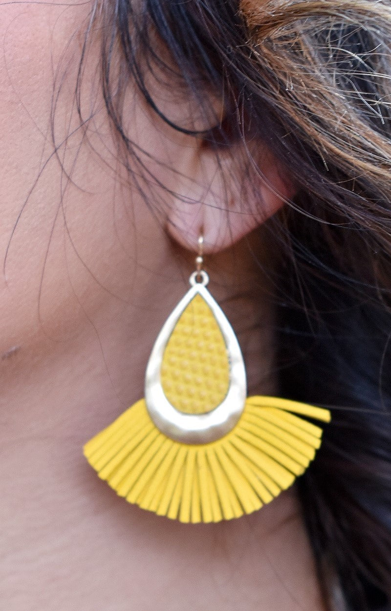 Load image into Gallery viewer, Consider Your Options Earrings - Yellow