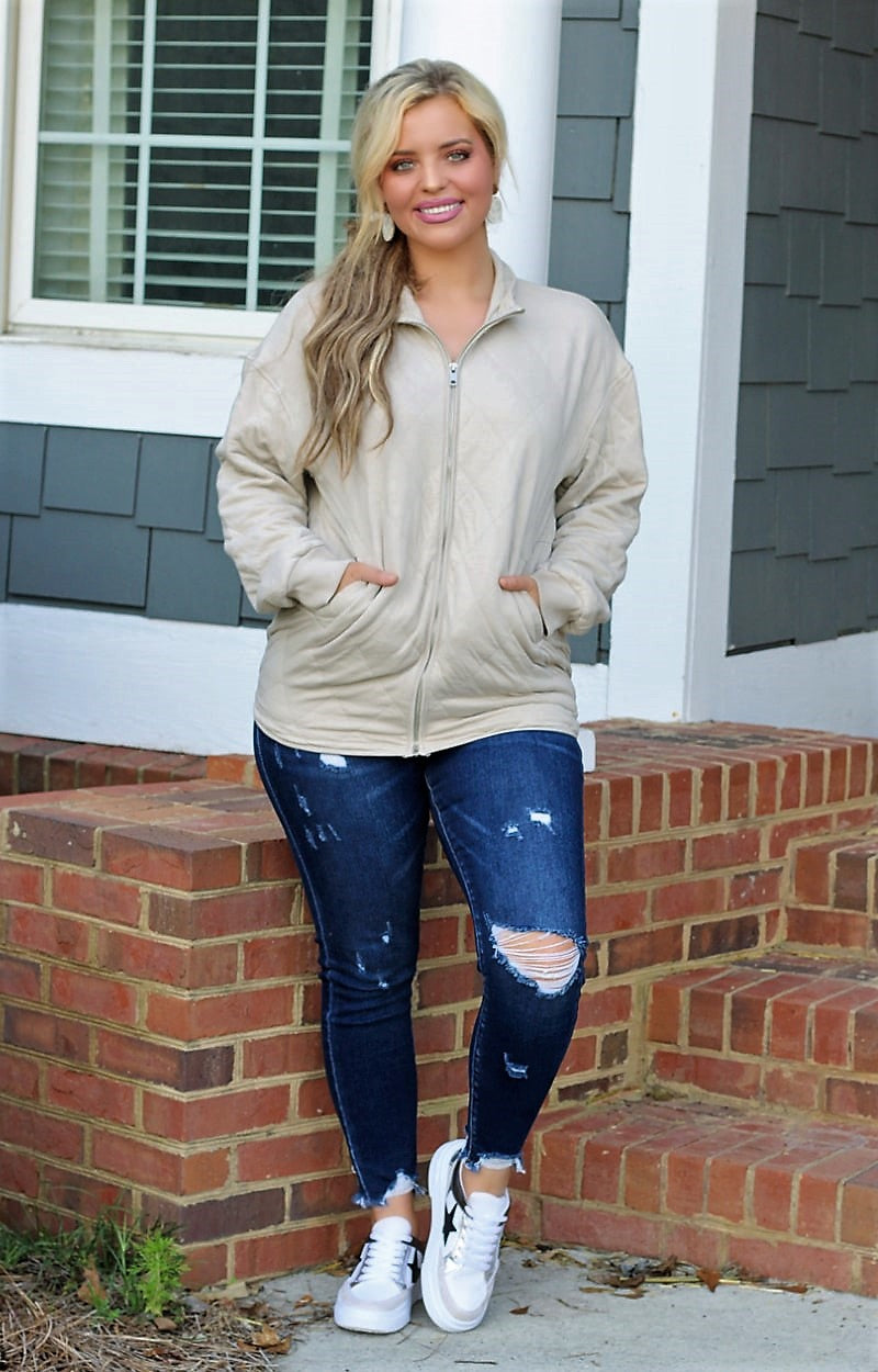 Load image into Gallery viewer, Out On The Town Jacket - Taupe